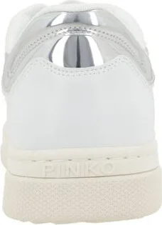 Pinko White And Silver Sneakers - Image 3