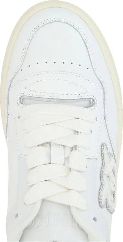 Pinko White And Silver Sneakers - Image 4