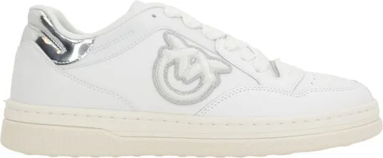Pinko White And Silver Sneakers