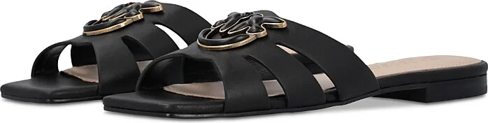 Pinko Women's Marli 09 Leather Slide Sandals