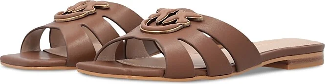 Pinko Women's Marli 09 Leather Slide Sandals