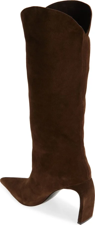 Pinpoint Pointed Toe Knee High Boot - Image 2