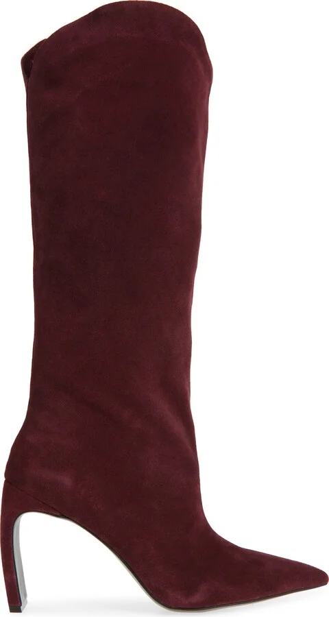 Pinpoint Pointed Toe Knee High Boot - Image 9