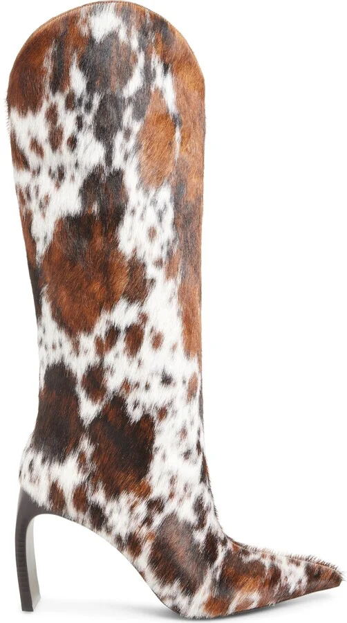 Pinpoint Pointed Toe Knee High Western Boot - Image 3