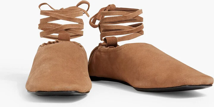 Pinta lace-up leather ballet flats - Image 5