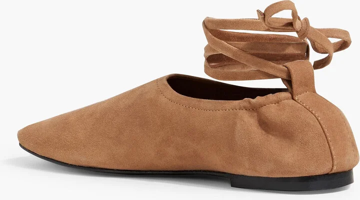 Pinta lace-up leather ballet flats - Image 6