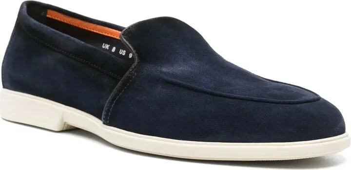 Pipe-Trim Suede Loafers - Image 2