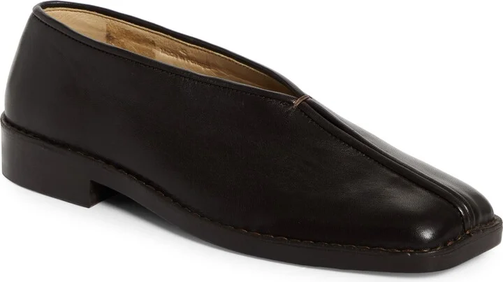 Piped Leather Loafer