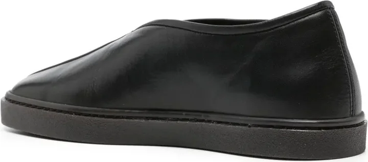 Piped leather sneakers - Image 3
