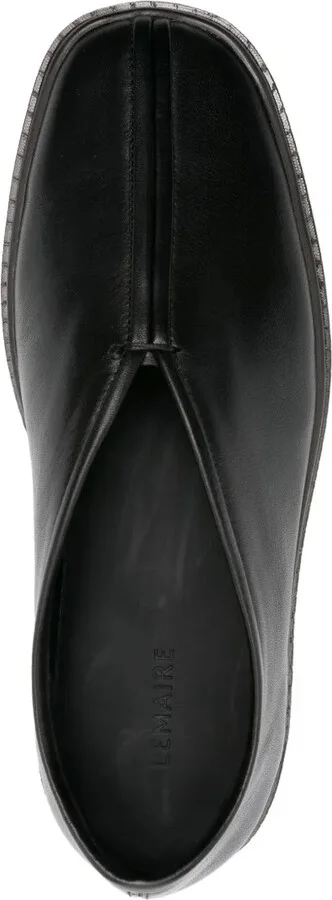Piped leather sneakers - Image 4