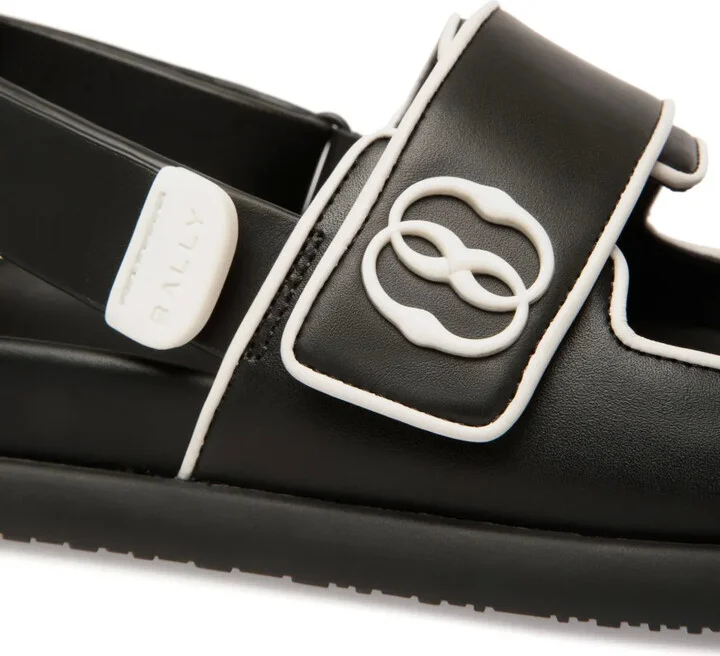 Piped-Trim Leather Sandals - Image 4