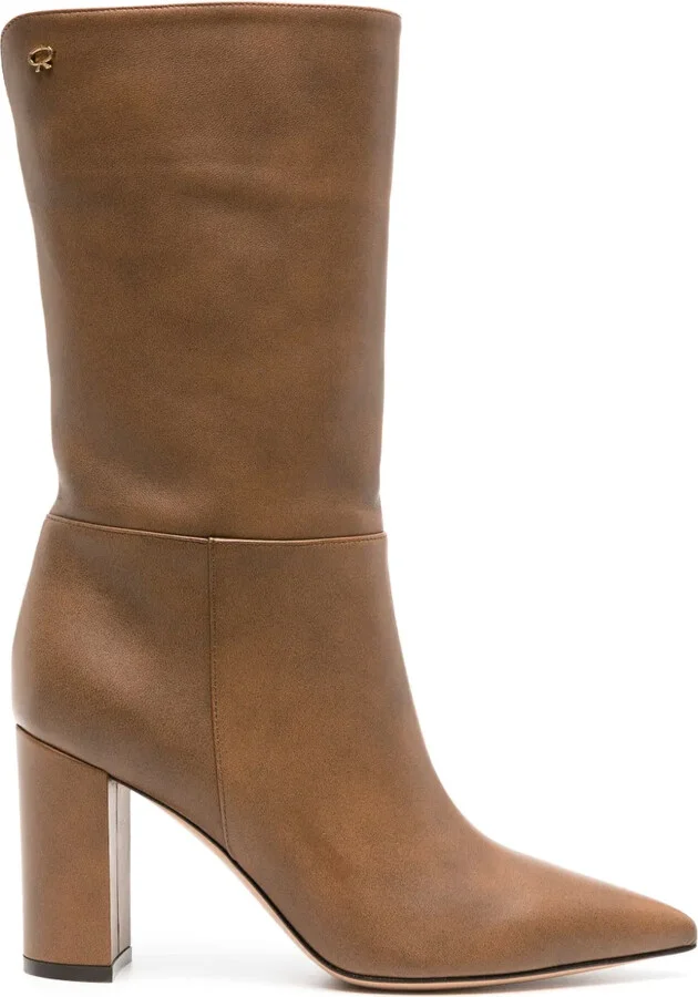 Piper 85mm leather boots