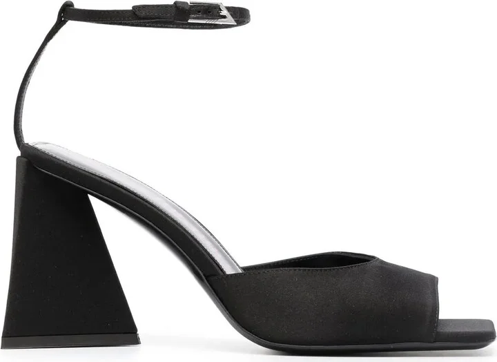 Piper 85mm satin sandals