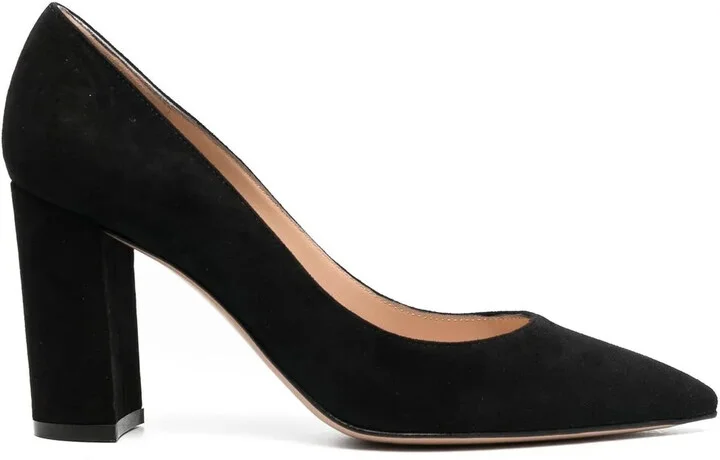Piper 85mm suede pumps