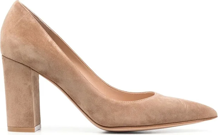 Piper 85mm suede pumps