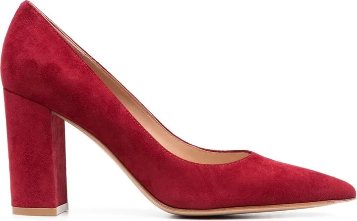 Piper 85mm suede pumps
