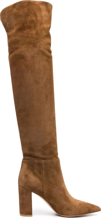 Piper 90mm suede knee-high boots