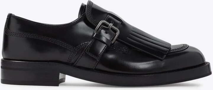 Piper Buckled Leather Loafers