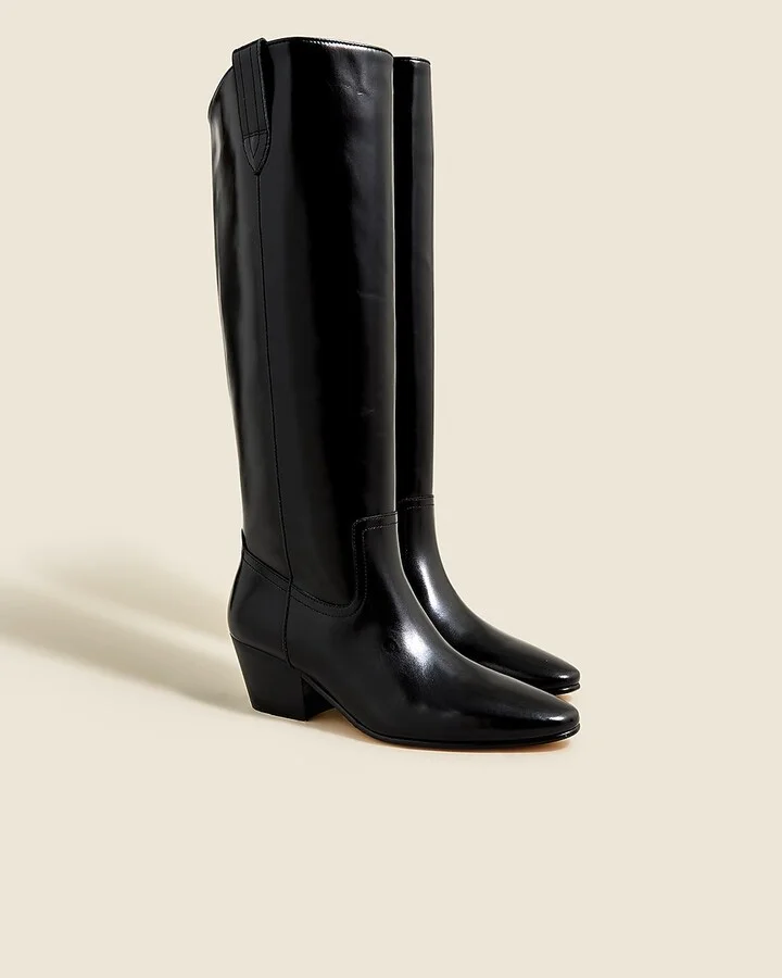 Piper knee-high boots in leather - Image 2
