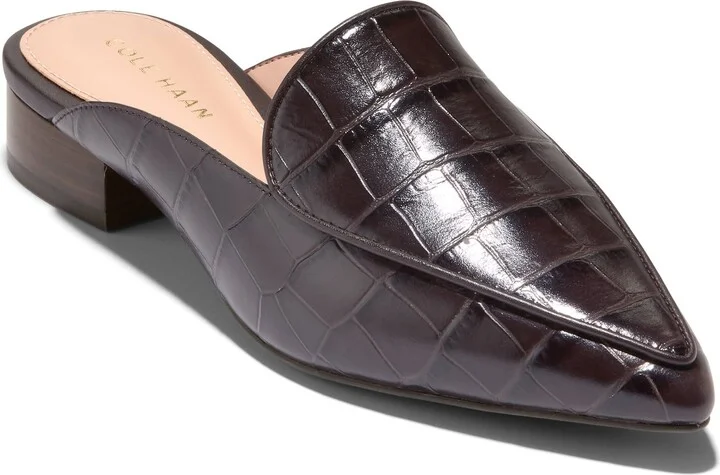 DARK CHOCOLATE CROC LEATHER