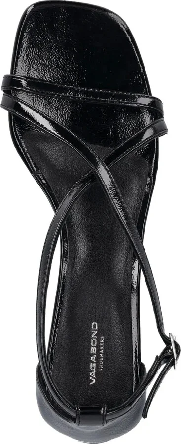 Piper patent leather crossover-strap sandals - Image 4