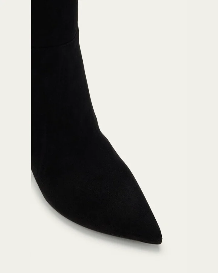 Piper Suede Block-Heel Knee Boots - Image 2