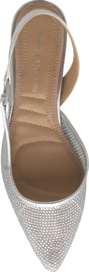 Piperrs Crystal Kitten Heel Slingback Pump - Image 3