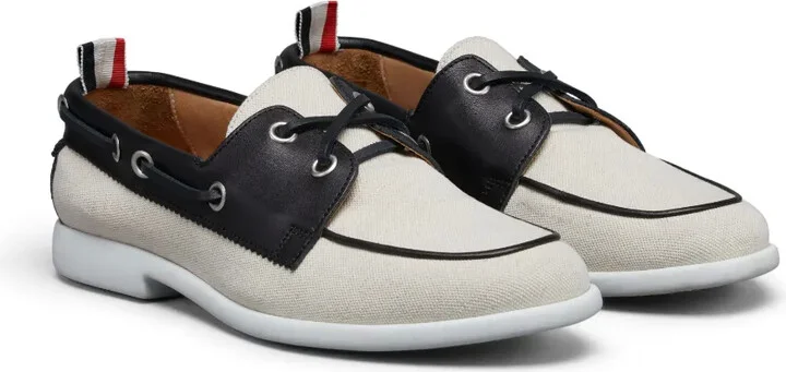 Piping-Detail Boat Shoes - Image 2