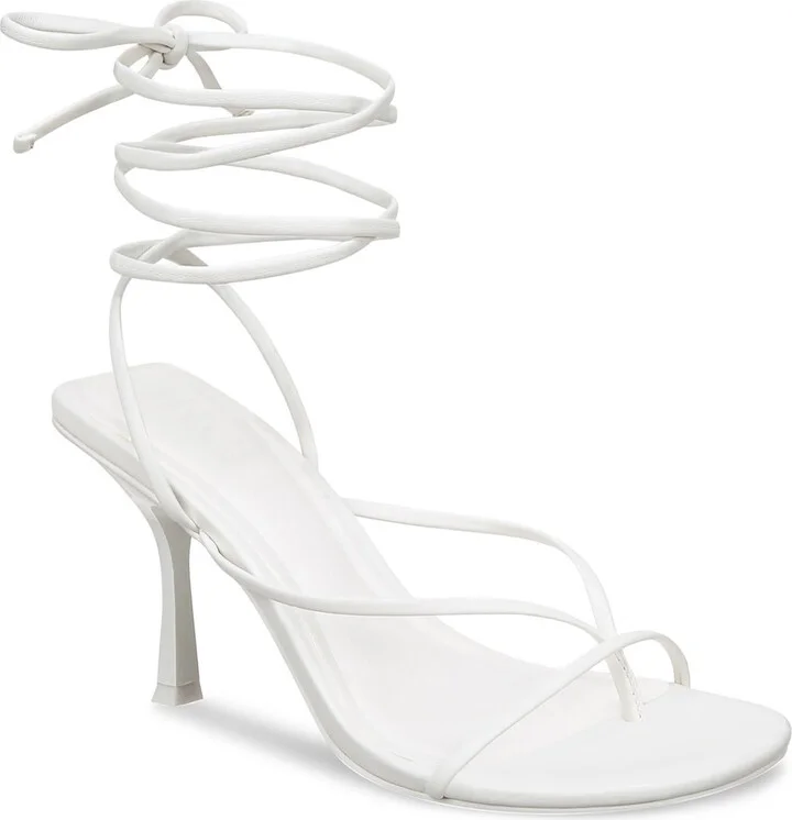 Pippa Womens Faux Leather Thong Slingback Sandals