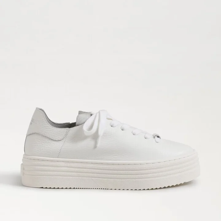 Pippy EC0240083 Sneaker Womens 9 White Leather Platform Shoes FZP017