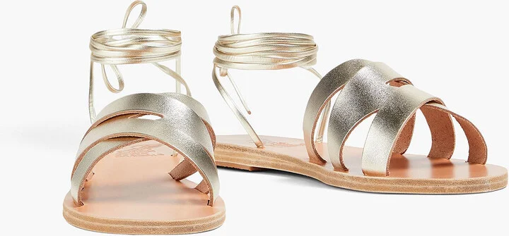 Pisidia metallic leather sandals - Image 2