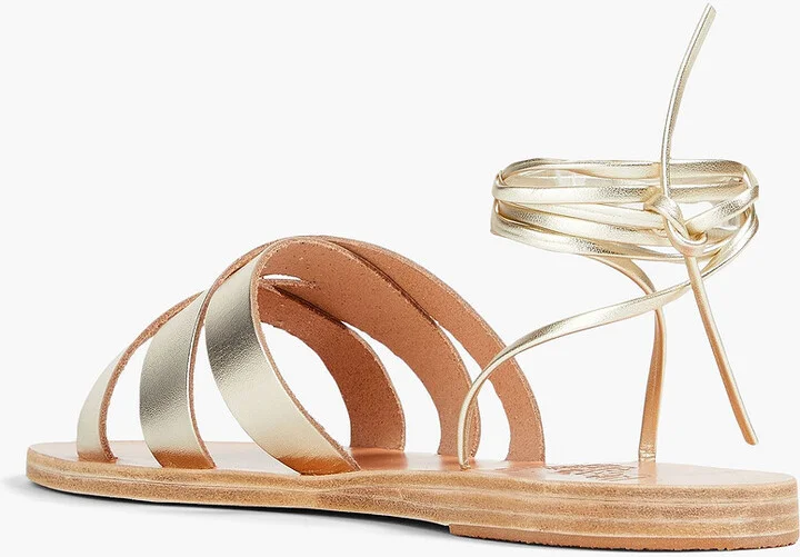 Pisidia metallic leather sandals - Image 3