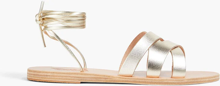 Pisidia metallic leather sandals
