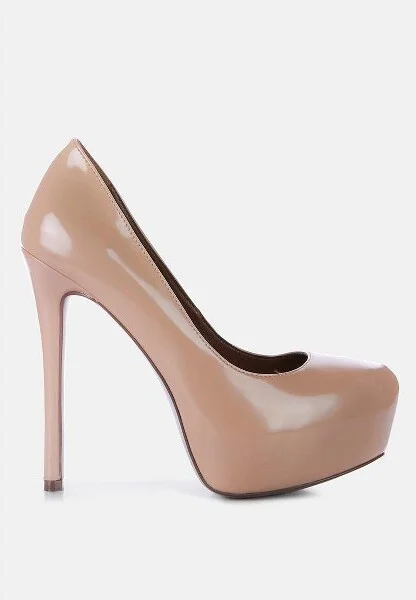 Pismis Patent Faux Leather Stiletto Pumps Women - Image 2