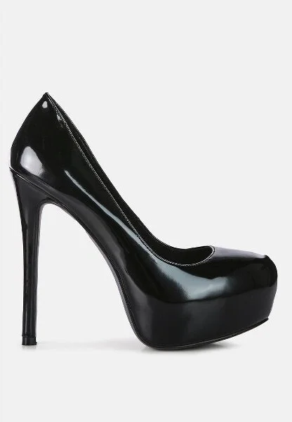 Pismis Patent Faux Leather Stiletto Pumps Women - Image 3