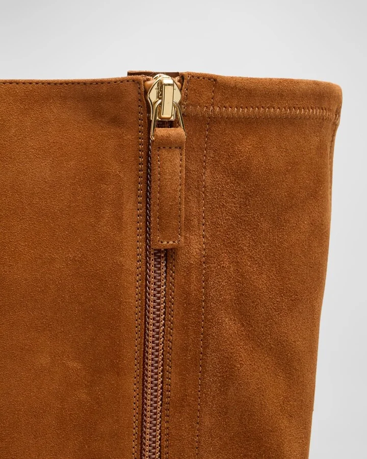 Pitana Suede Block-Heel Knee Boots - Image 11
