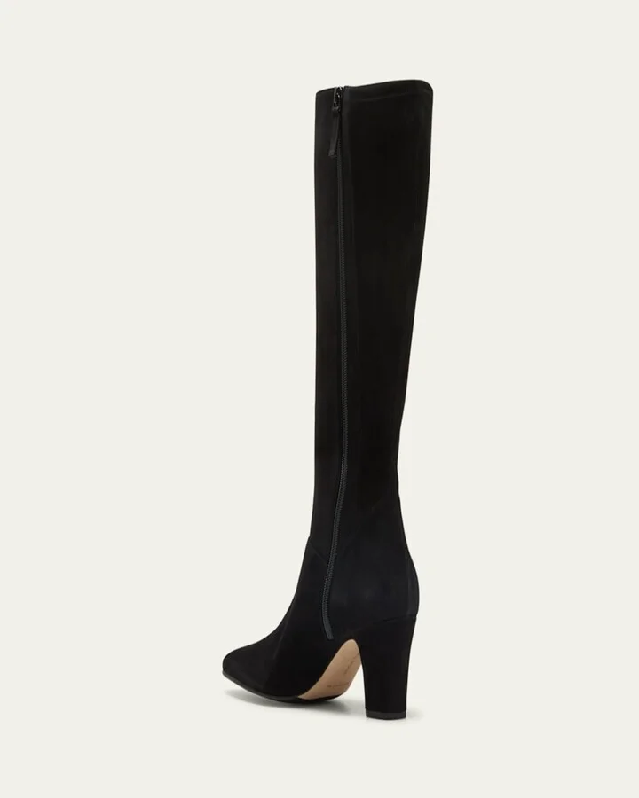 Pitana Suede Block-Heel Knee Boots - Image 8