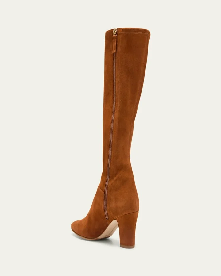 Pitana Suede Block-Heel Knee Boots - Image 3
