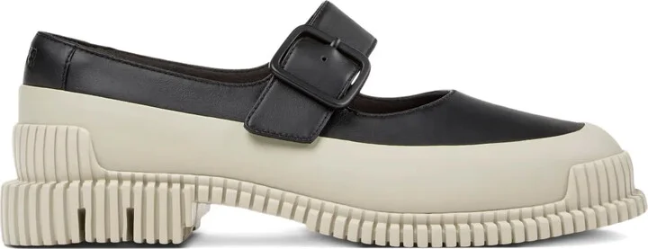 Pix buckled leather ballet flats