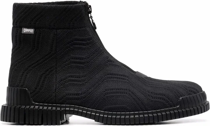 Pix front-zip ankle boots