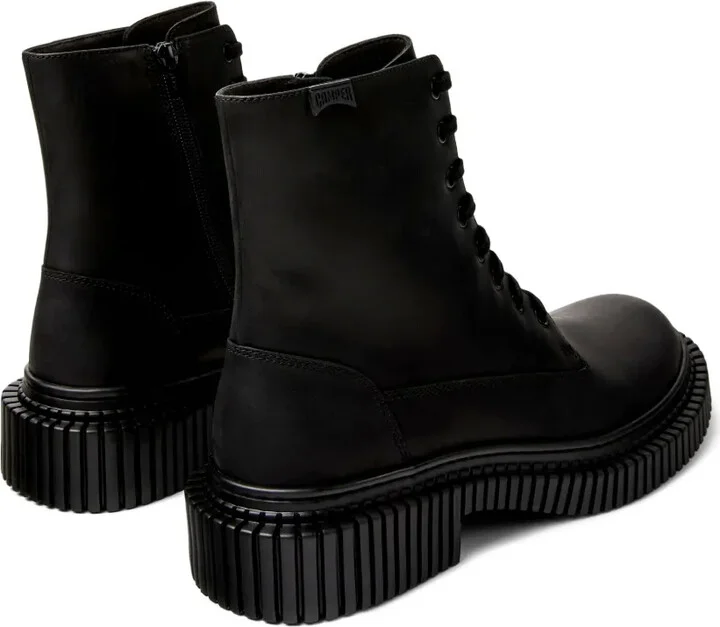 Pix lace-up chunky-sole biker boots - Image 3