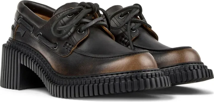 Pix London leather platform boat shoes - Image 2