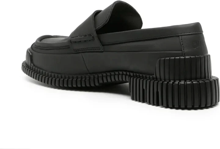 Pix ribbed-detailing leather-sole loafers - Image 3