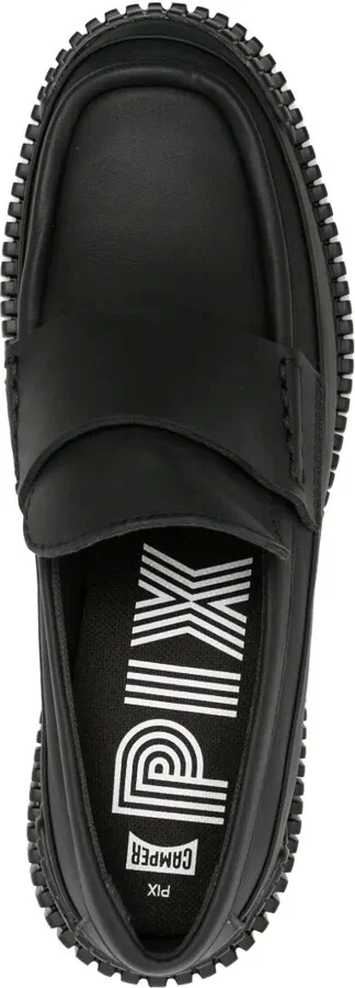 Pix ribbed-detailing leather-sole loafers - Image 4