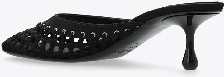 Pixie 50 Woven Satin Mules - Image 2
