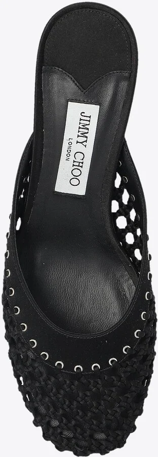 Pixie 50 Woven Satin Mules - Image 3
