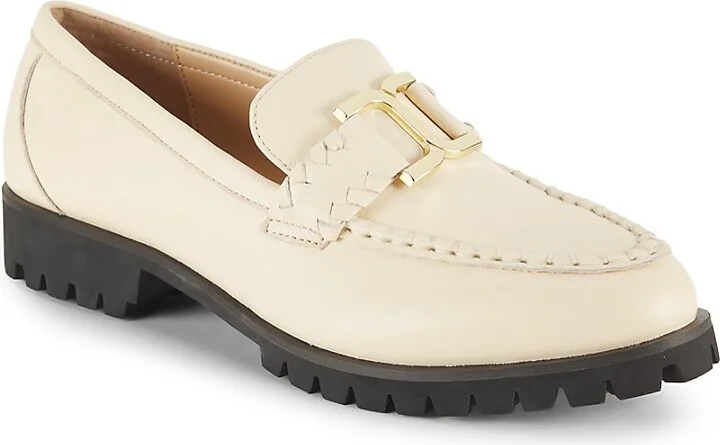 Pixie Apron Toe Leather Loafers - Image 2