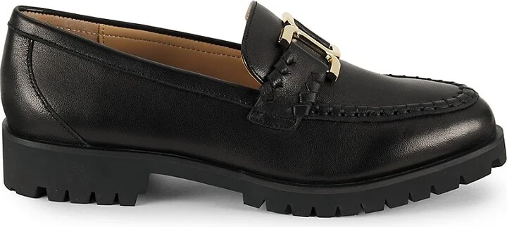 Pixie Apron Toe Leather Loafers