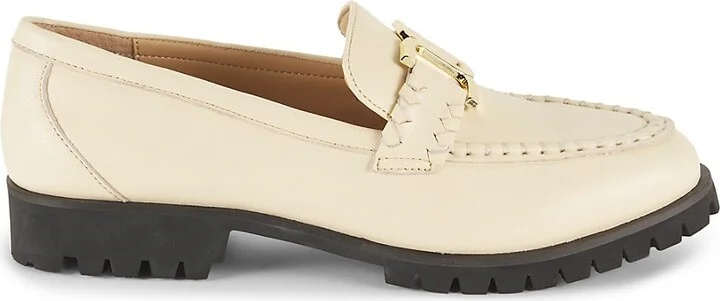 Pixie Apron Toe Leather Loafers