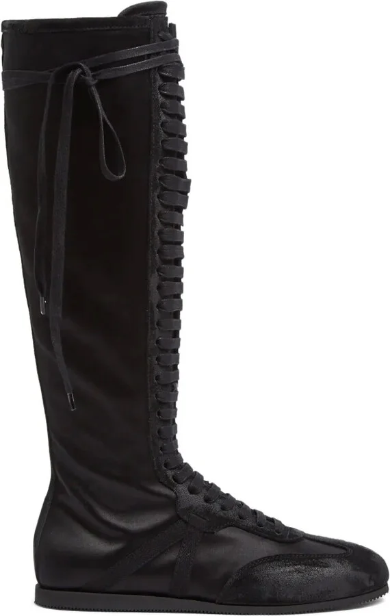 Pixie lace-up thigh-high boots